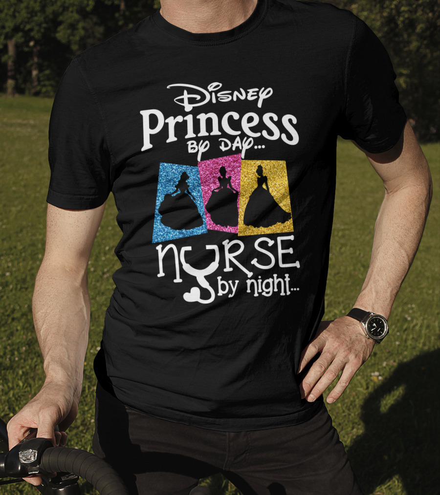 Disney Princess By Day Nurse By Night T-Shirt