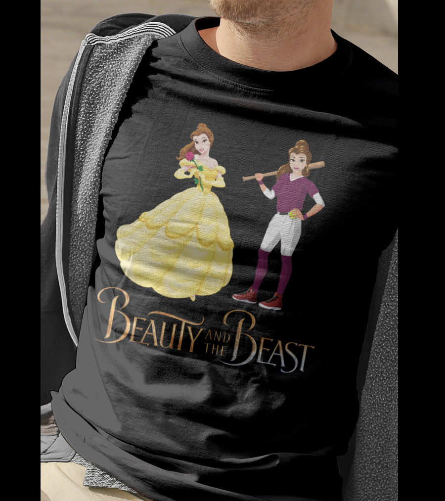 Beauty And The Beast Softball T-Shirt