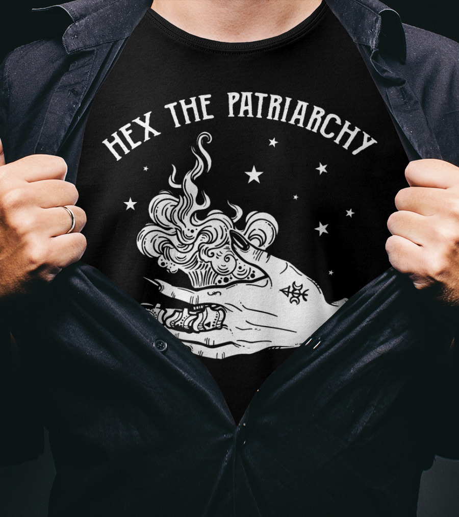 Hex The Patriarchy Hand Stars Smoke T-Shirt
