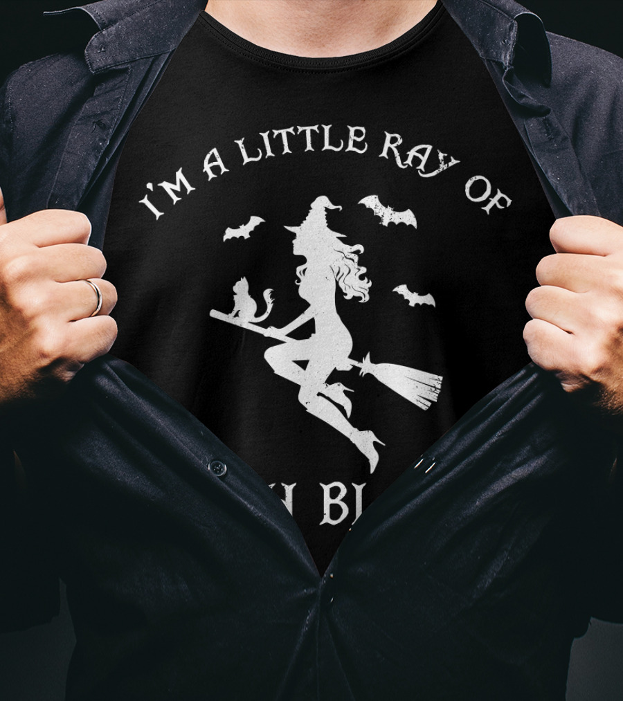 I'm A Little Ray Of Pitch Black Witch Bats T-Shirt