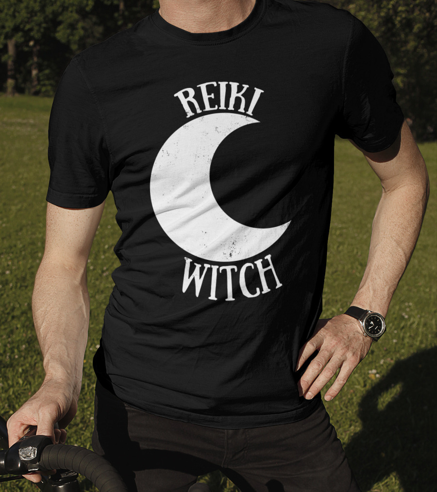 Reiki Witch Moon Crescent T-Shirt