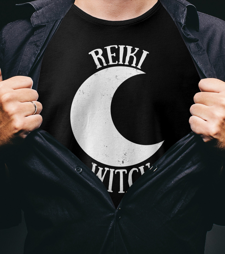 Reiki Witch Moon Crescent T-Shirt