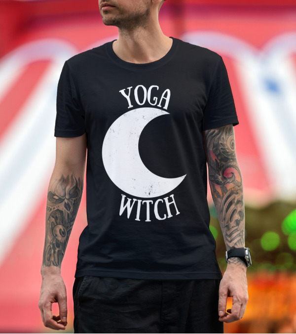 Premium T-Shirt: Yoga Witch Crescent Moon T-Shirt Yoga Witch Crescent Moon T-Shirt