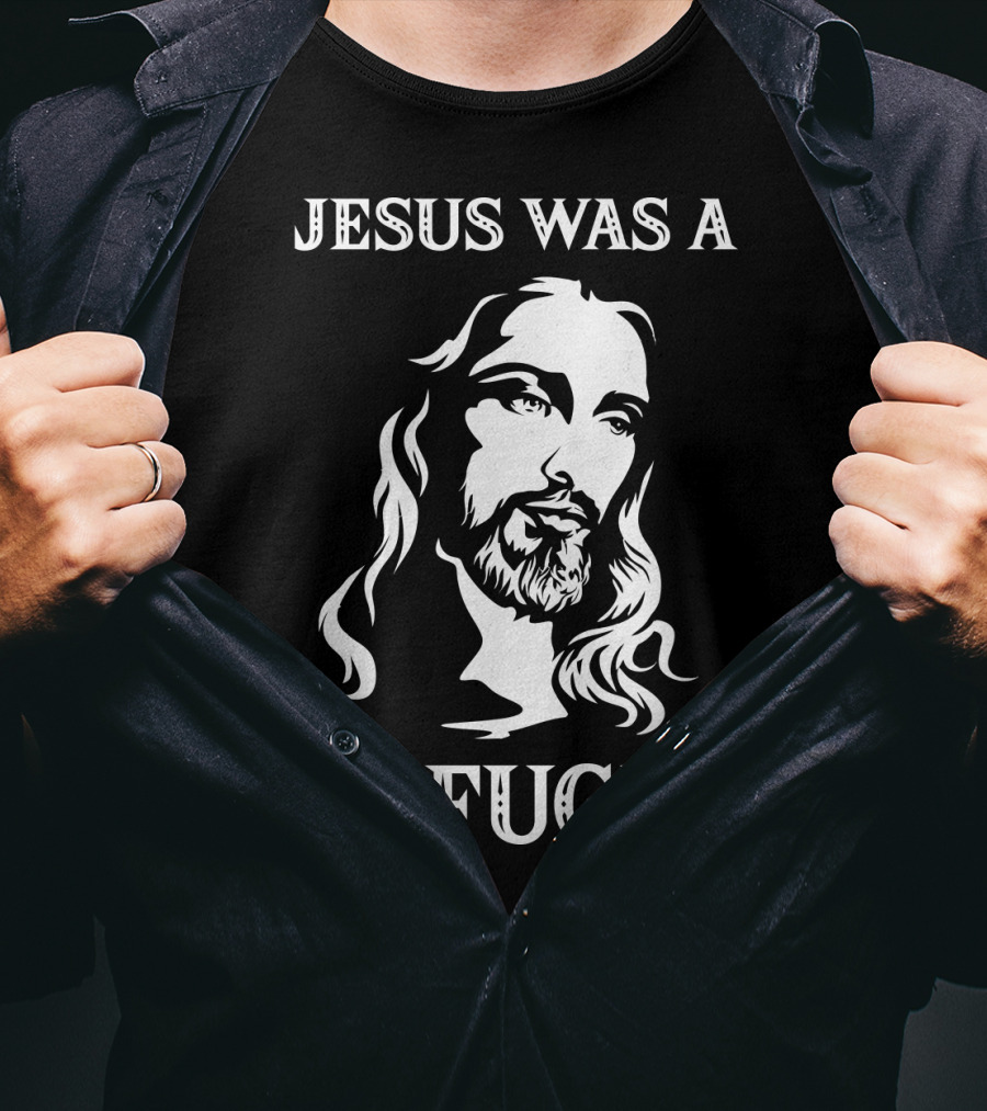 Jesus Was A Refugee Face Of Christ T-Shirt