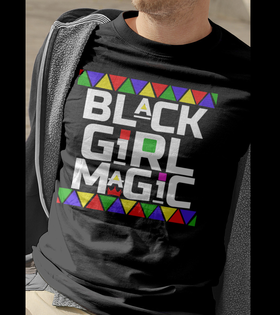 Black Girl Magic African Tribal Crown T-Shirt