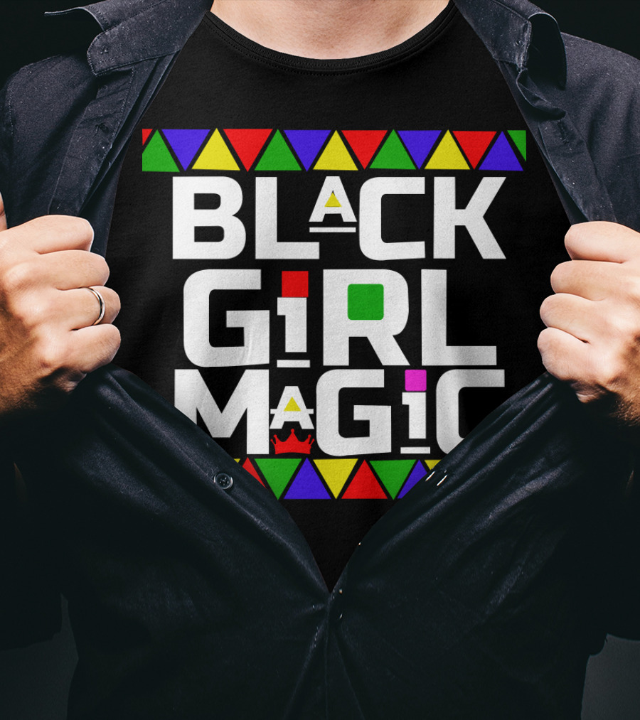 Black Girl Magic African Tribal Crown T-Shirt