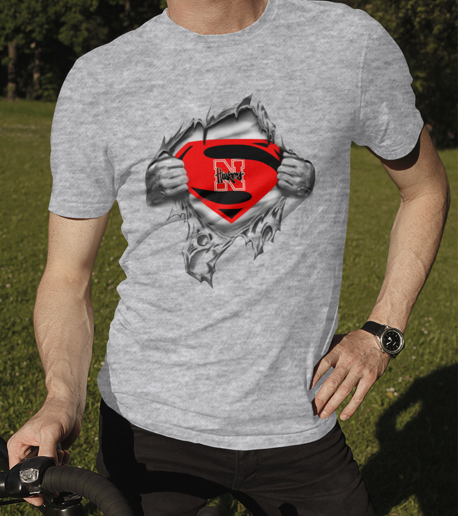Huskers Superman N Logo Burst T-Shirt