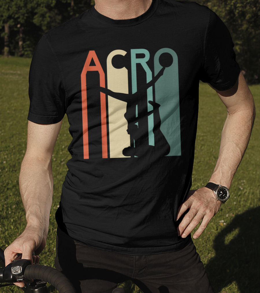 Acro Yoga Vintage Yoga Couple Hot Retro T-Shirt