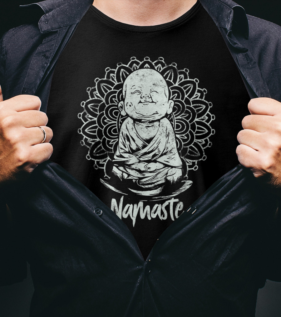 Buddha Meditation Namaste Mandala Yoga T-Shirt