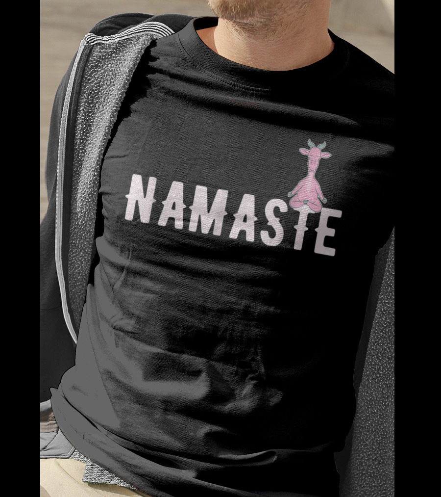 Namaste Goat Yoga Cute Funny Yogi T-Shirt