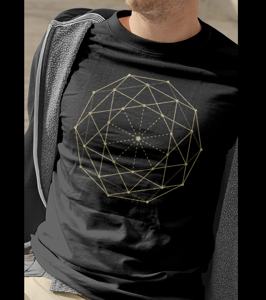 Decagon Sacred Geometry Yoga Formation T-Shirt