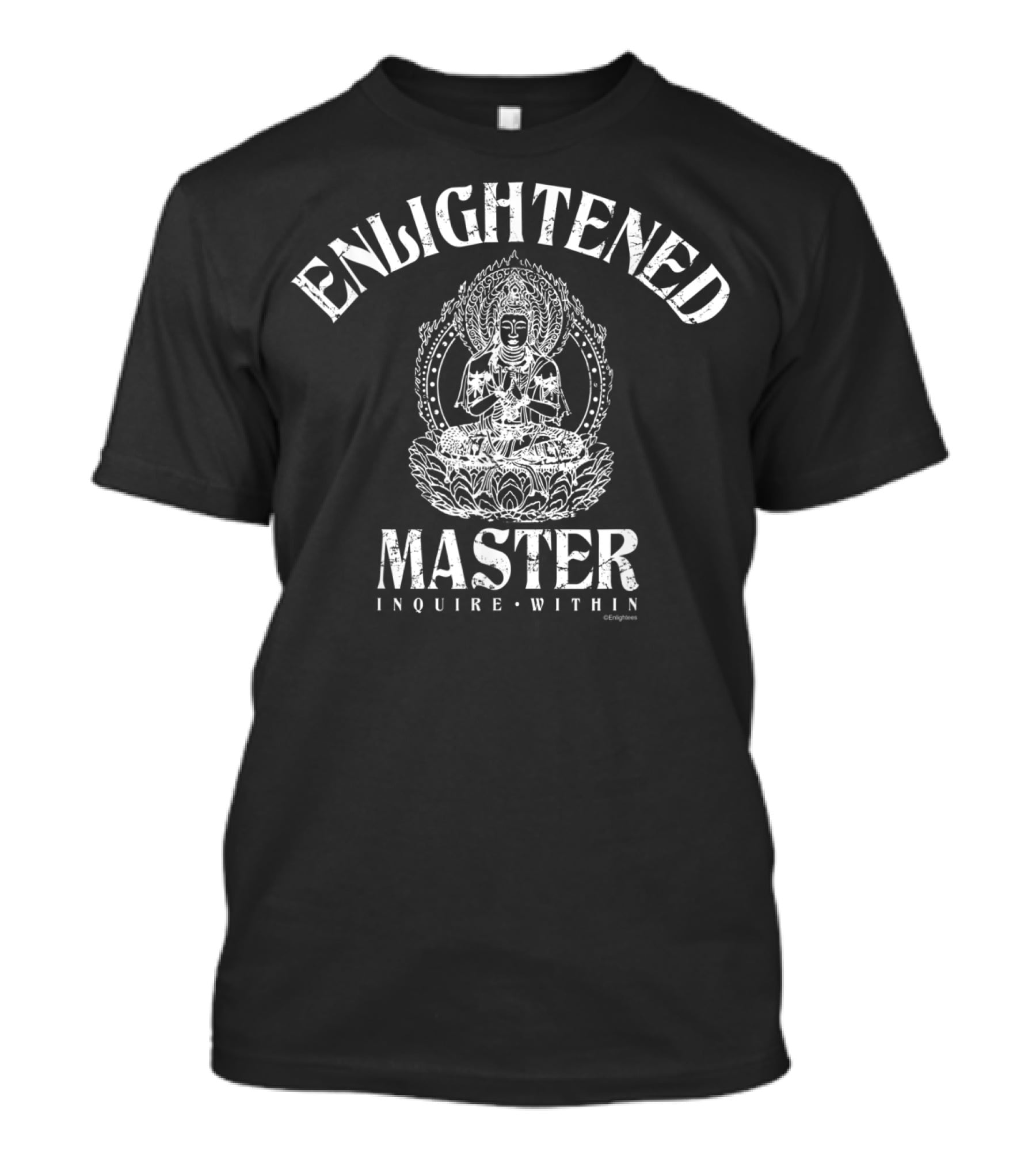 Enlightened Master Inquire Within Spiritual Wisdom Iconography T-Shirt