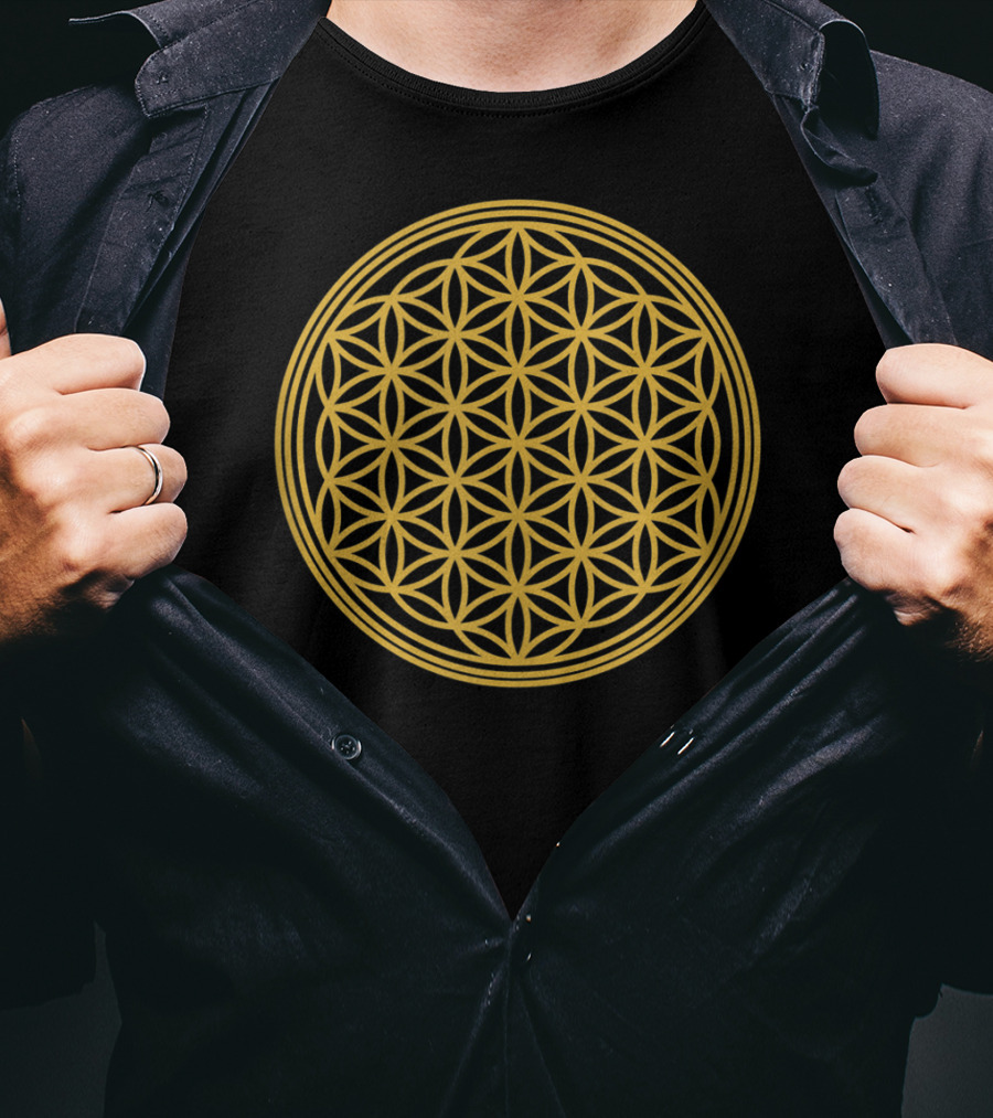 Flower Of Life Sacred Geometry Meditation T-Shirt