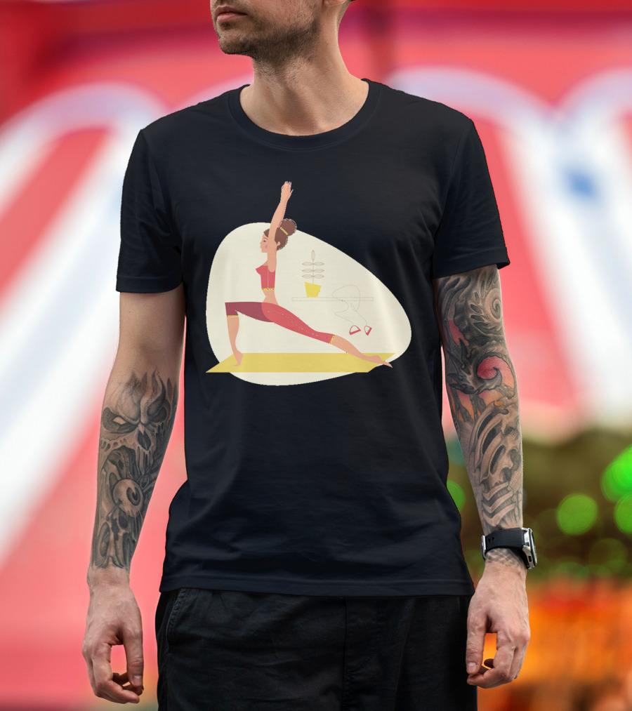 Fun Yoga Pose for Relaxing Workout Sessions T-Shirt
