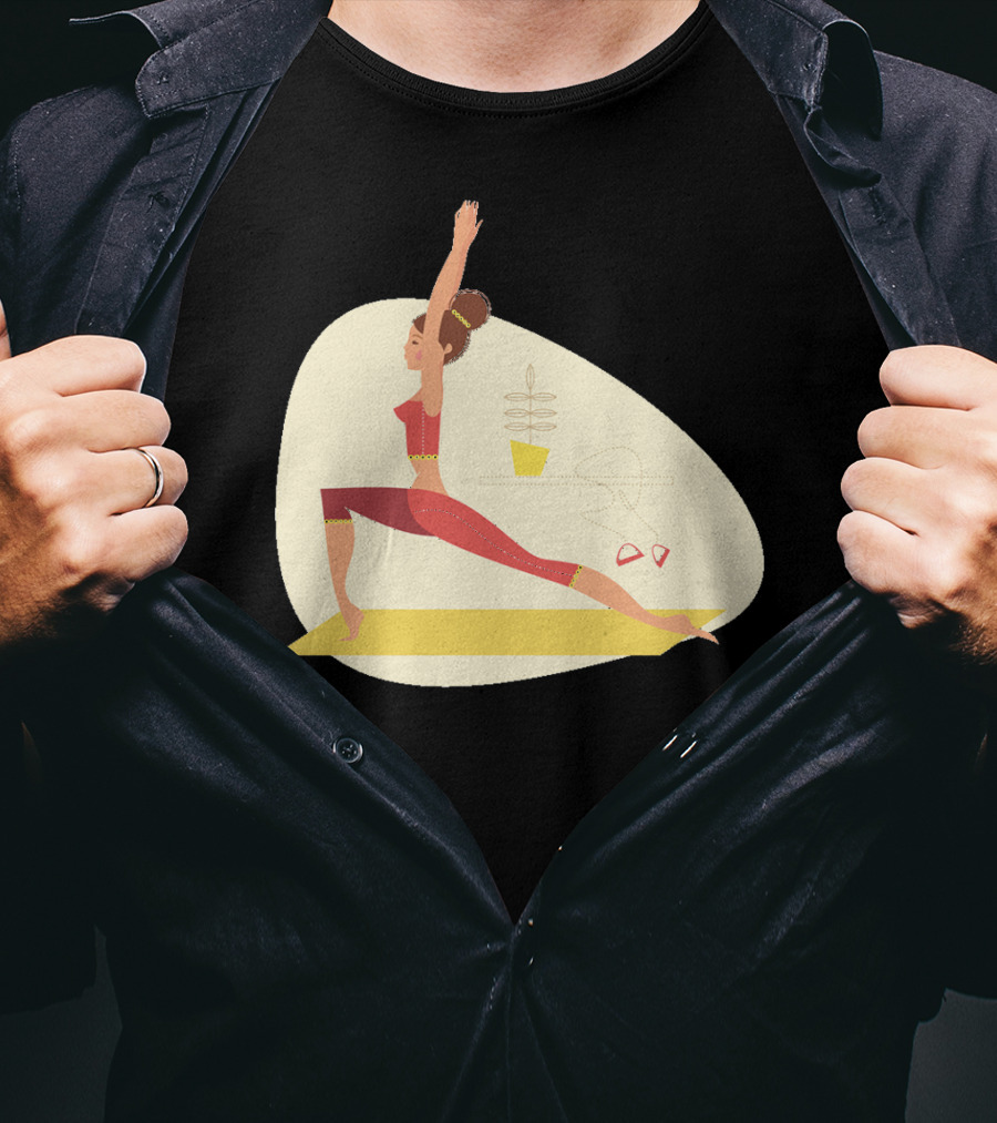 Fun Yoga Pose For Relaxing Workout Sessions T-Shirt