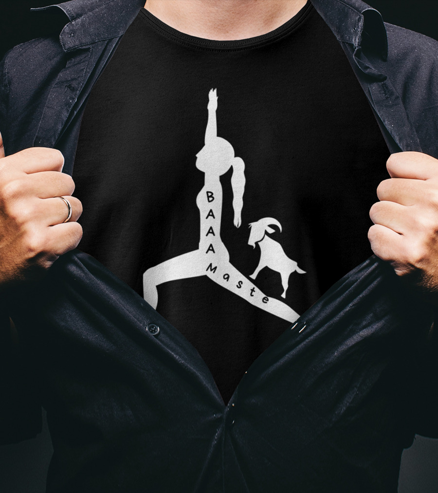 Baaamaste Funny Goat Yoga Lovers T-Shirt