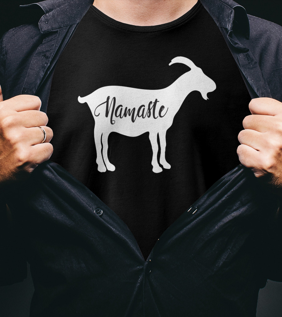 Goat Namaste Yoga Symbol T-Shirt