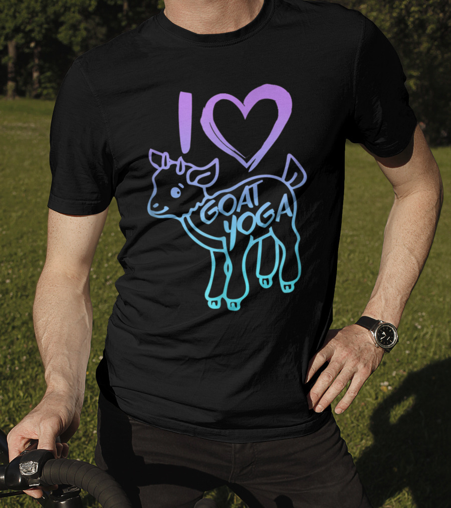I Heart Goat Yoga Love Goat Yoga T-Shirt