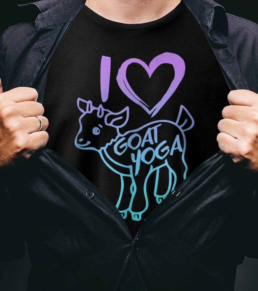 I Heart Goat Yoga Love Goat Yoga T-Shirt