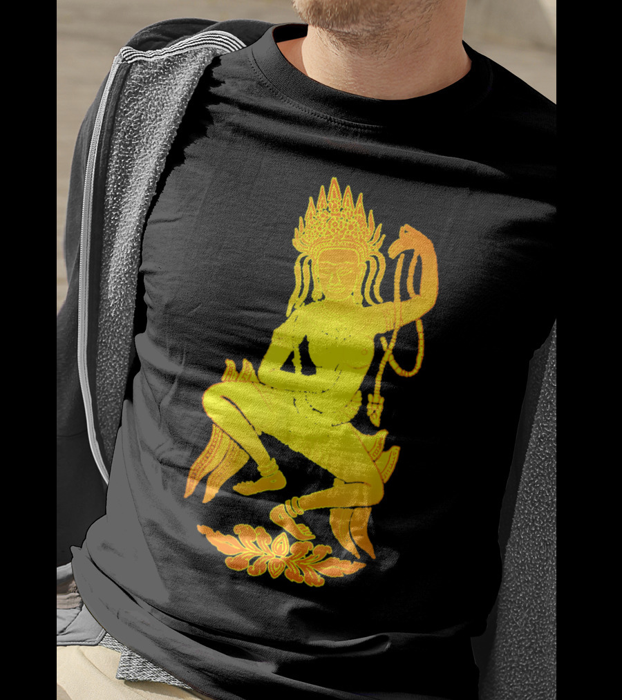 Yoga Meditation Gold Apsara Nymph Dance T-Shirt