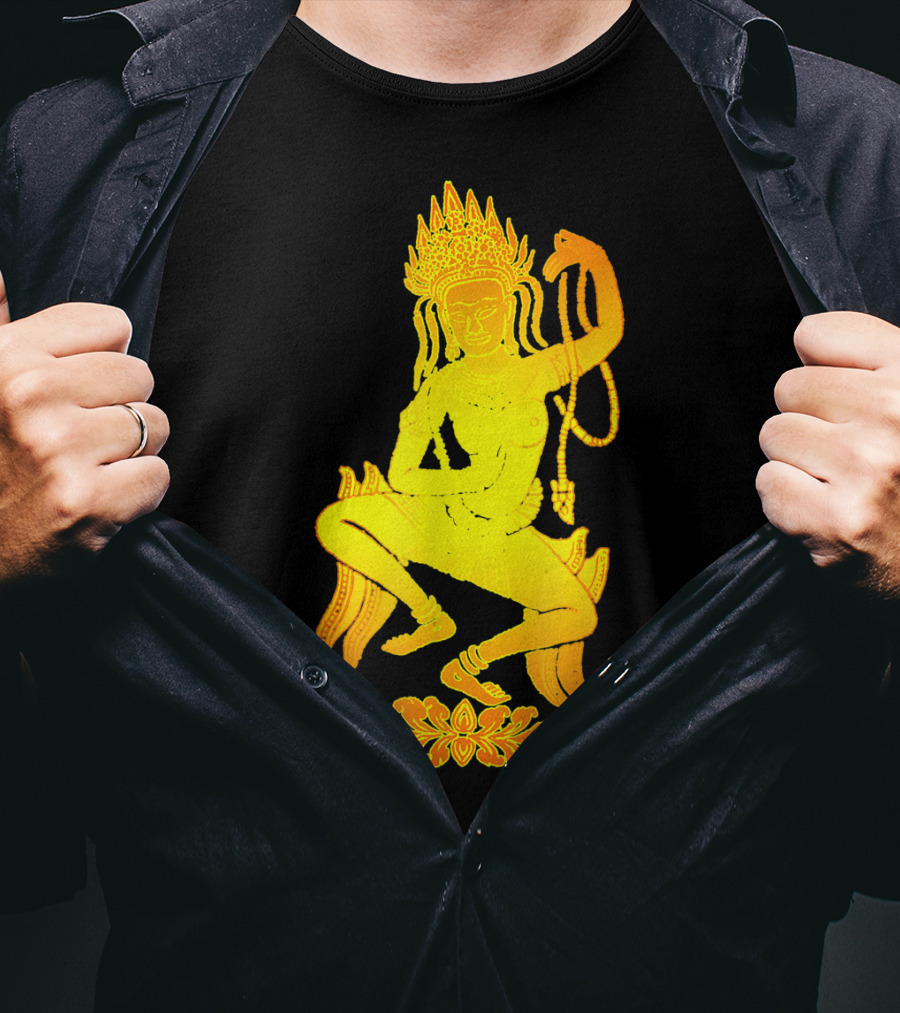 Yoga Meditation Gold Apsara Nymph Dance T-Shirt