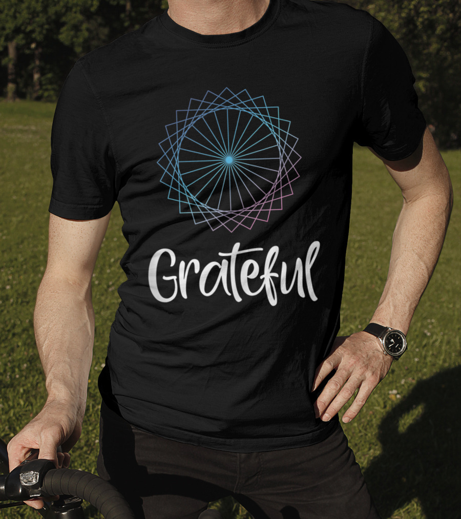 Grateful Mandala Gratitude Spirituality Meditation T-Shirt