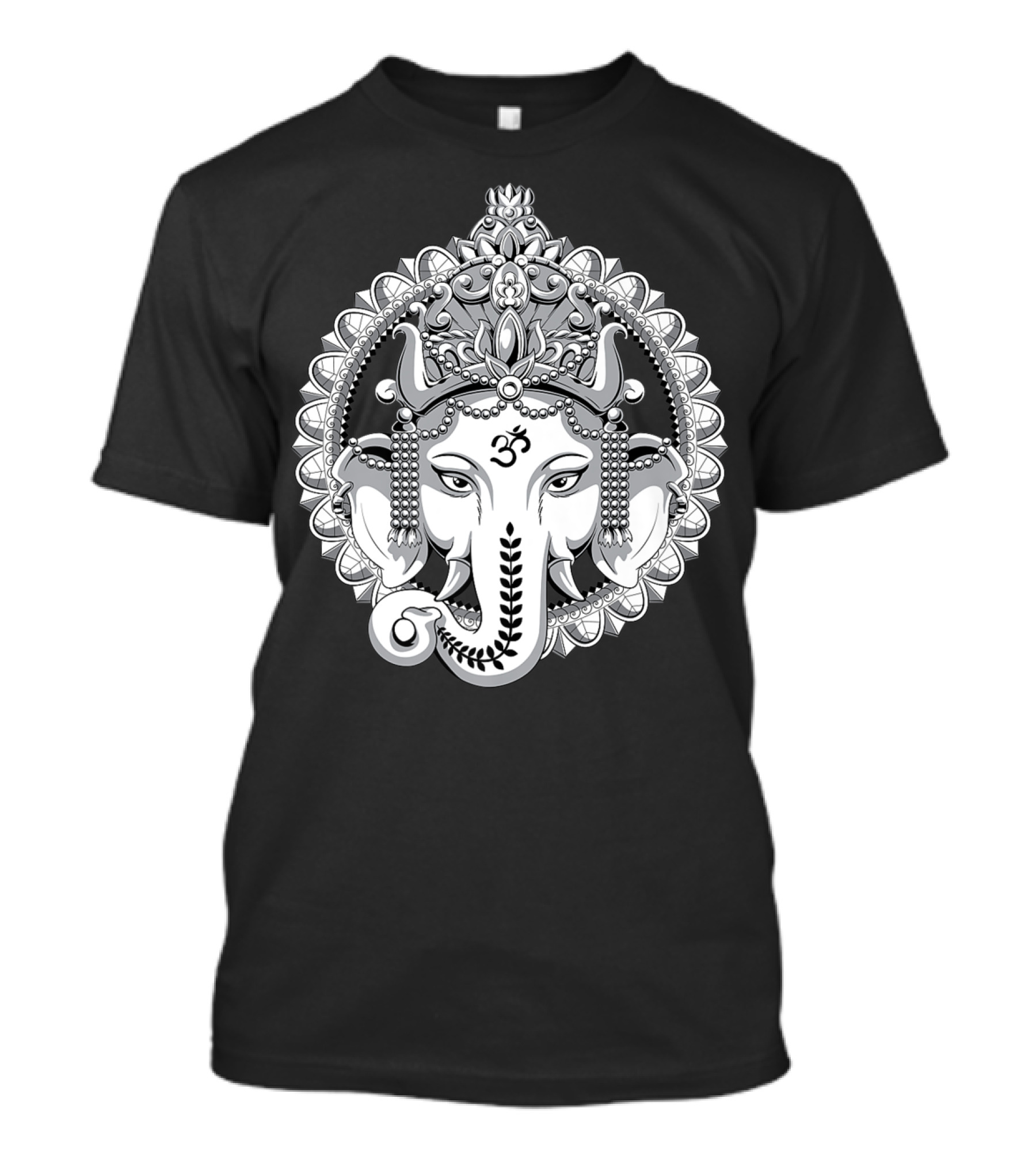 Ganesh Elephant Om Symbol Hindu Yoga Meditation T-Shirt