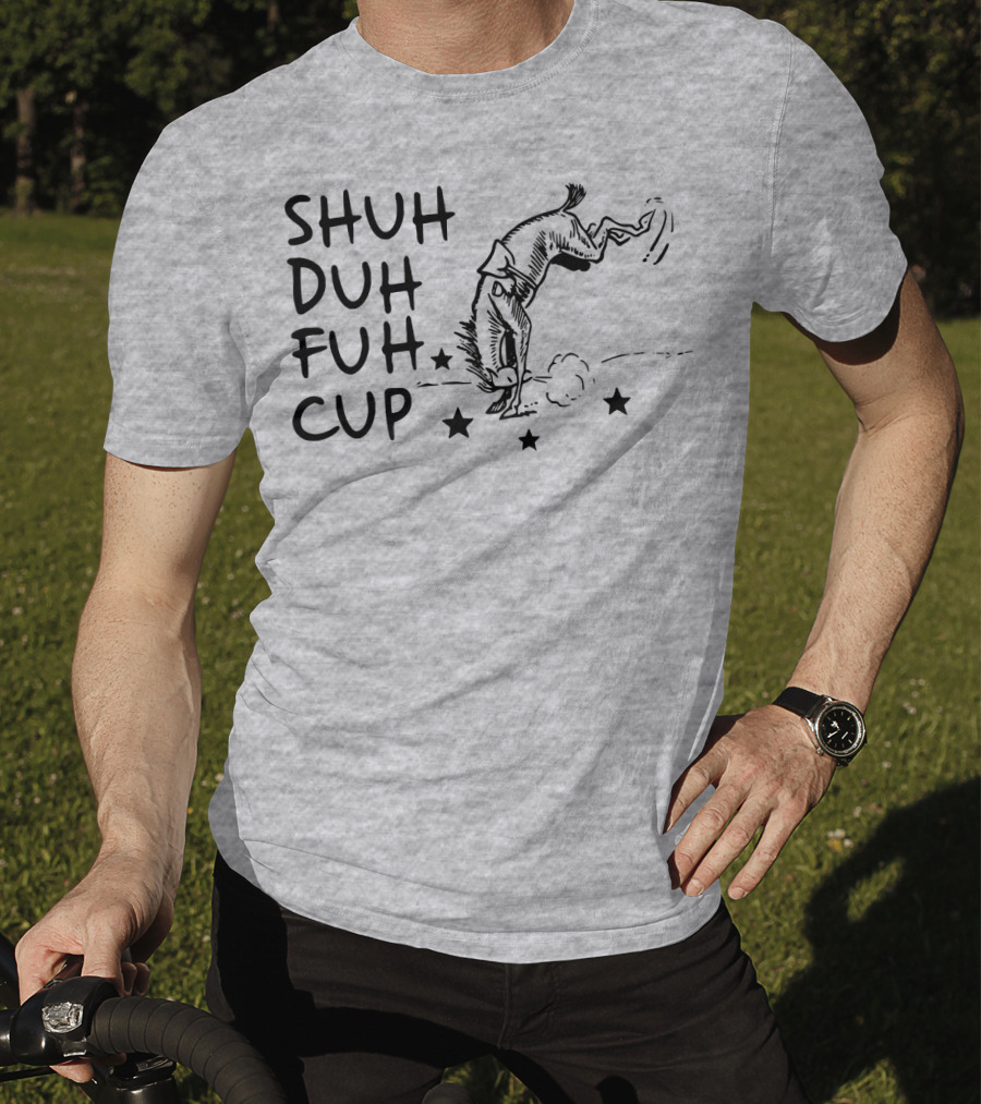 SHUH DUH FUH CUP Donkey Cartoon Stars T-Shirt