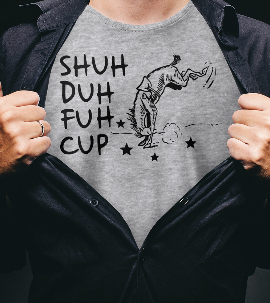 SHUH DUH FUH CUP Donkey Cartoon Stars T-Shirt