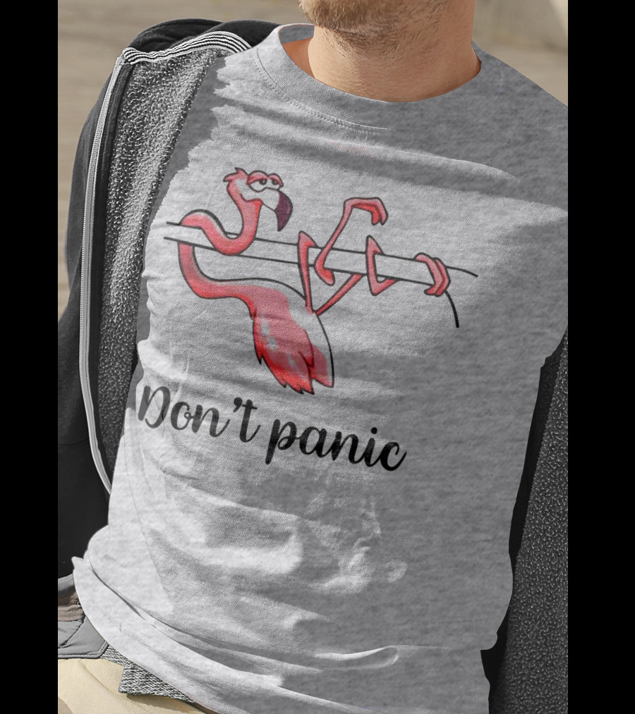 Flamingo Don't Panic T-Shirt