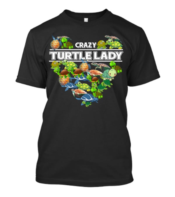 Crazy Turtle Lady Heartful Collection T-Shirt