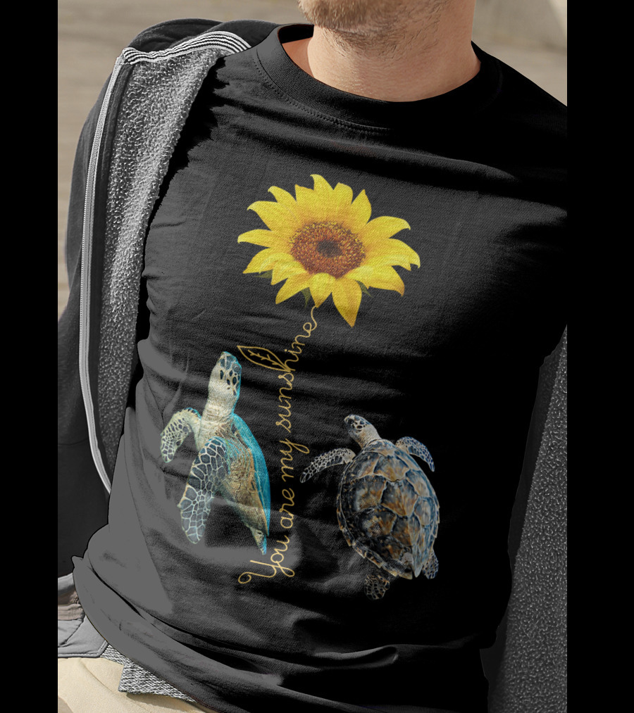 You Are My Sunshine Turtle Sunflower T-Shirt