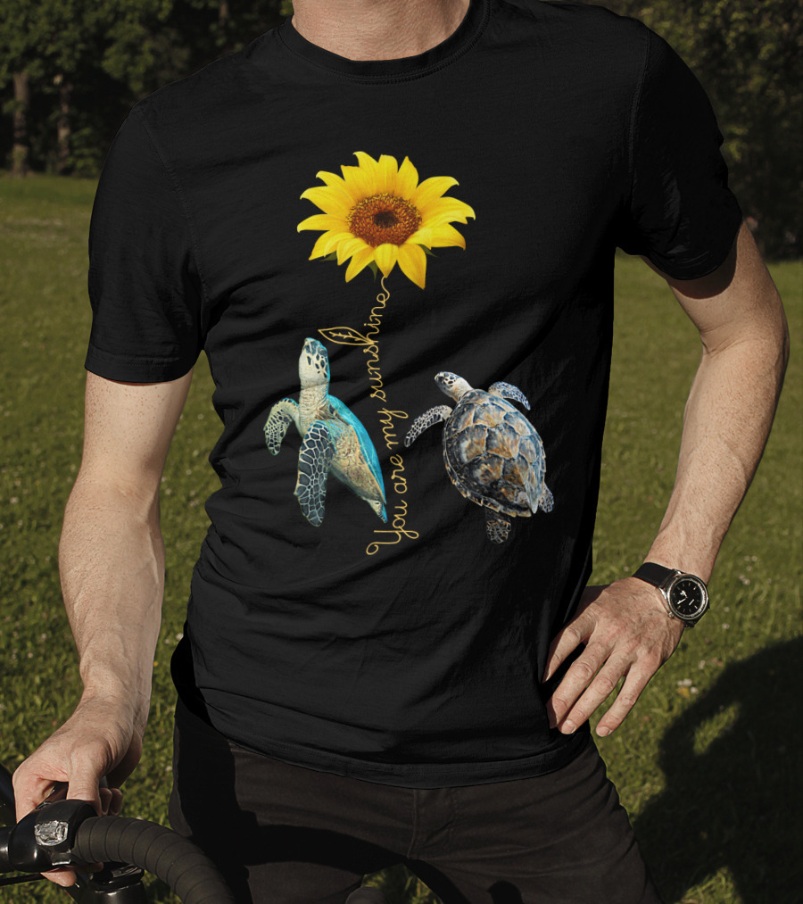 You Are My Sunshine Turtle Sunflower T-Shirt