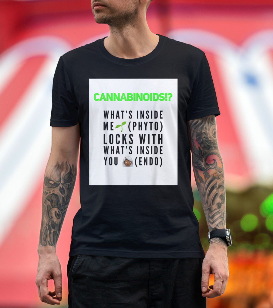 CANNABINOIDS? WHAT'S INSIDE ME (PHYTO) LOCKS WITH WHAT'S INSIDE YOU (ENDO) 🍃🧕 T-Shirt