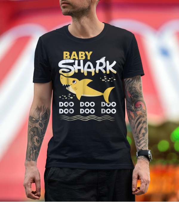 Premium T-Shirt: Baby Shark Doo Doo Doo Doo Birthday Boy Girl T-Shirt Baby Shark Doo Doo Doo Doo Birthday Boy Girl T-Shirt