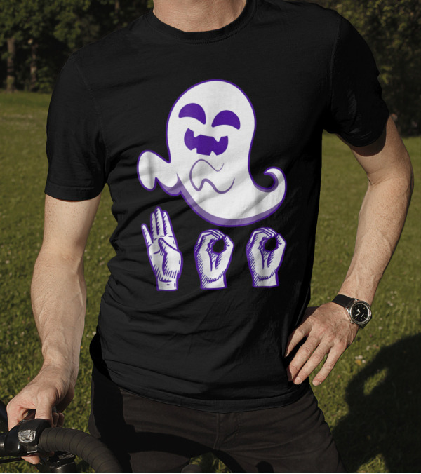 Boo Ghost ASL Sign Language Funny T-Shirt