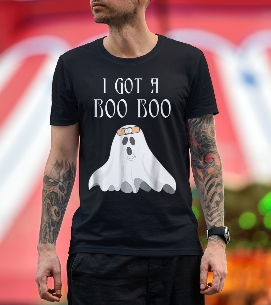 I Got A Boo Boo Cute Halloween Ghost Kids T-Shirt
