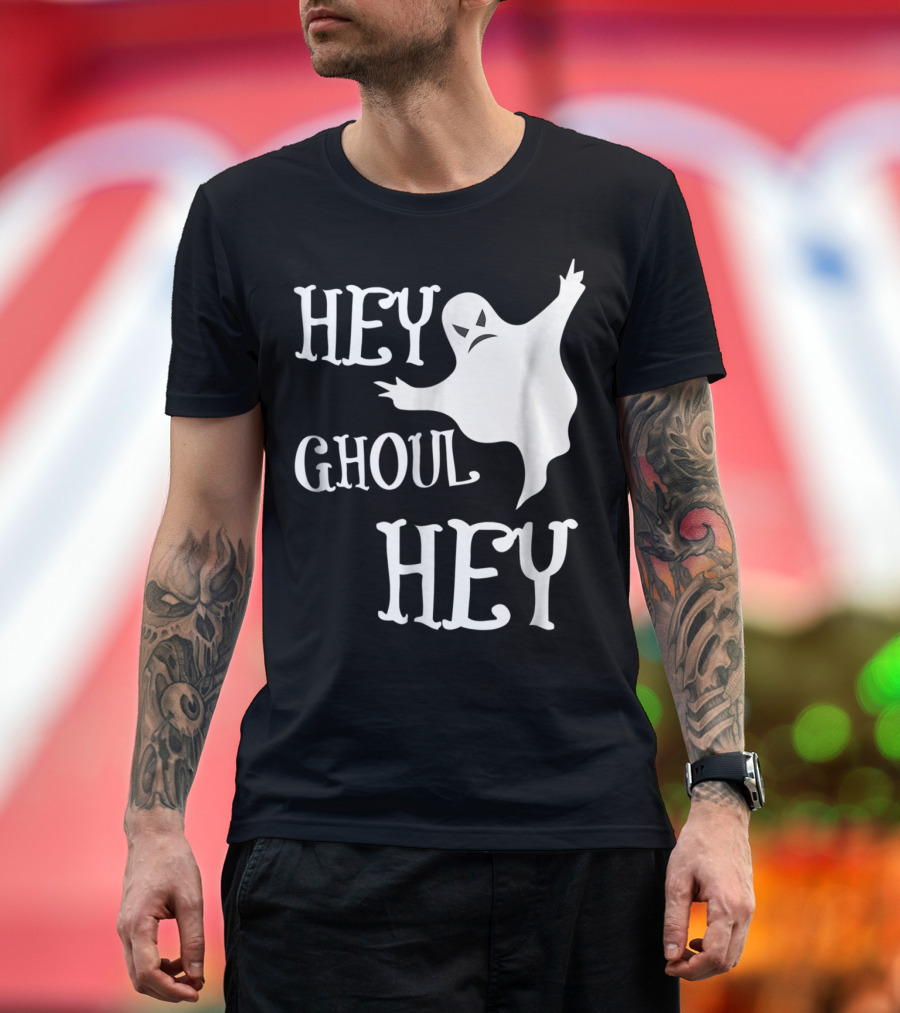 Hey Ghoul Hey Funny Cute Halloween Ghost T-Shirt