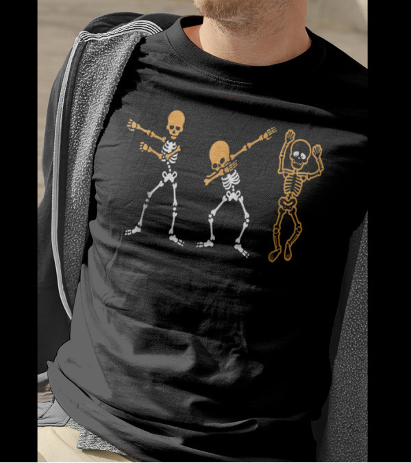 Skeleton Dabbing Flossing Kiki Dance Challenge T-Shirt