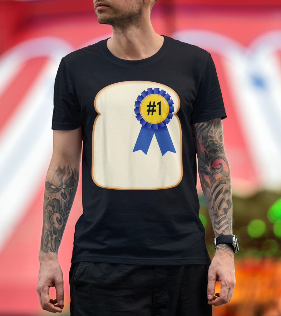 Fathers Day Funny Dad Bread Winner #1 Pun Gag T-Shirt