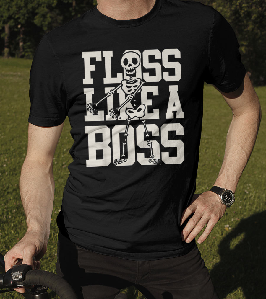 Floss Dance Like A Boss Skeleton T-Shirt