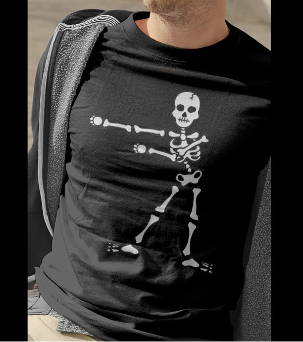 Floss Dance Skeleton Flossing Halloween Move T-Shirt