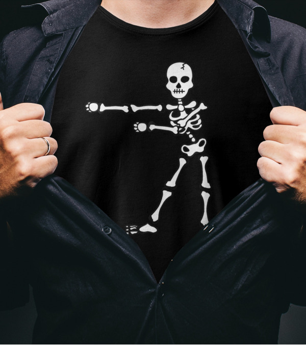 Floss Dance Skeleton Flossing Halloween Move T-Shirt