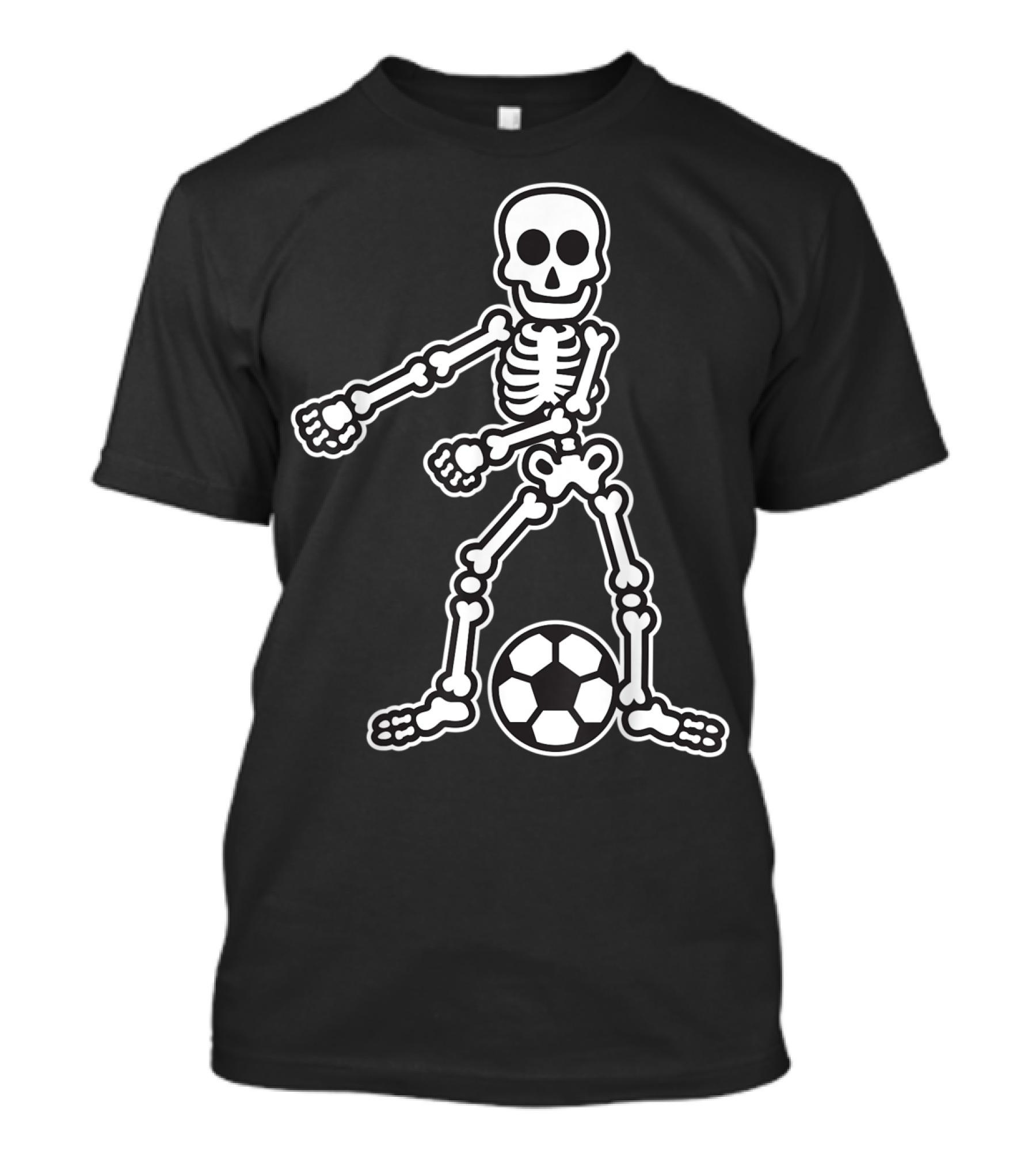 Flossing Skeleton With Soccer Ball T-Shirt