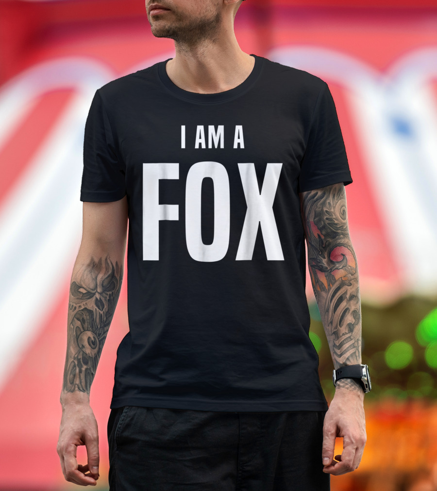 I Am A Fox Costume Easy Simple Halloween T-Shirt