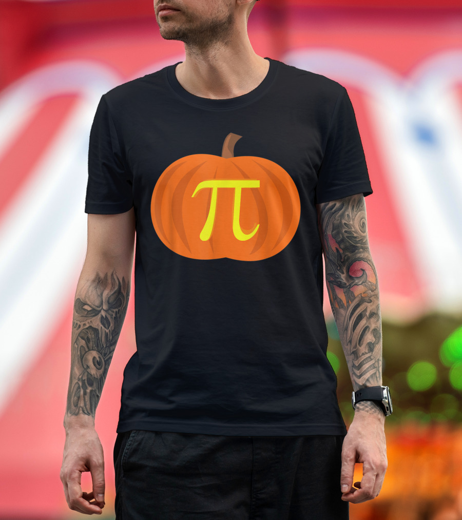 Funny Halloween Pumpkin Pi Math Geek Nerd T-Shirt