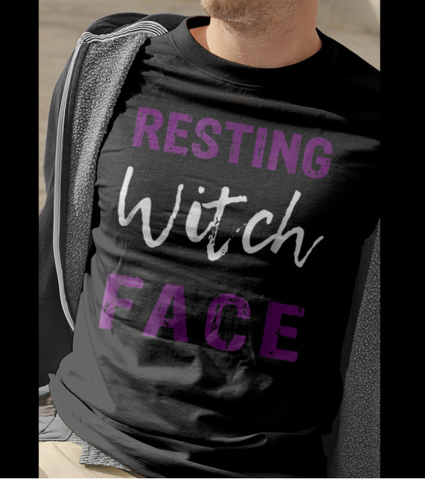 Resting Witch Face Funny Halloween T-Shirt