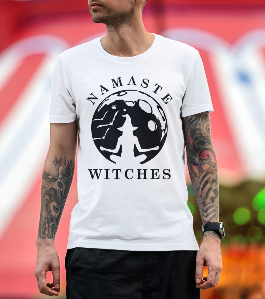 Namaste Witches Halloween Yoga Mood T-Shirt