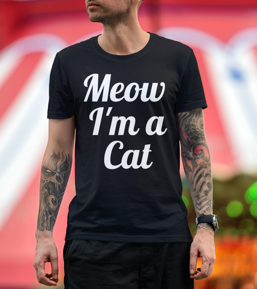 Meow I'm a Cat Funny Meow Cat T-Shirt