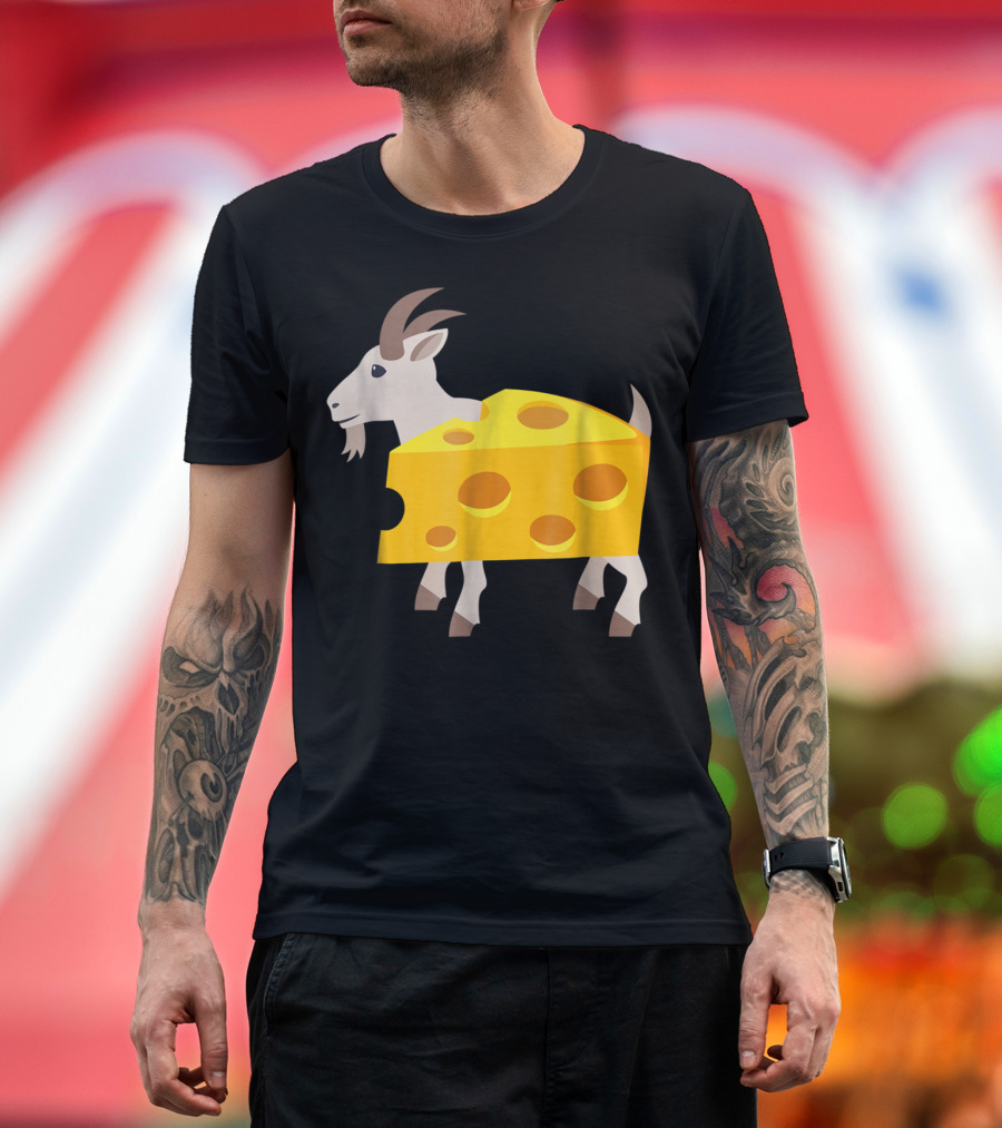 Goat Cheese Humor Lazy Animals T-Shirt